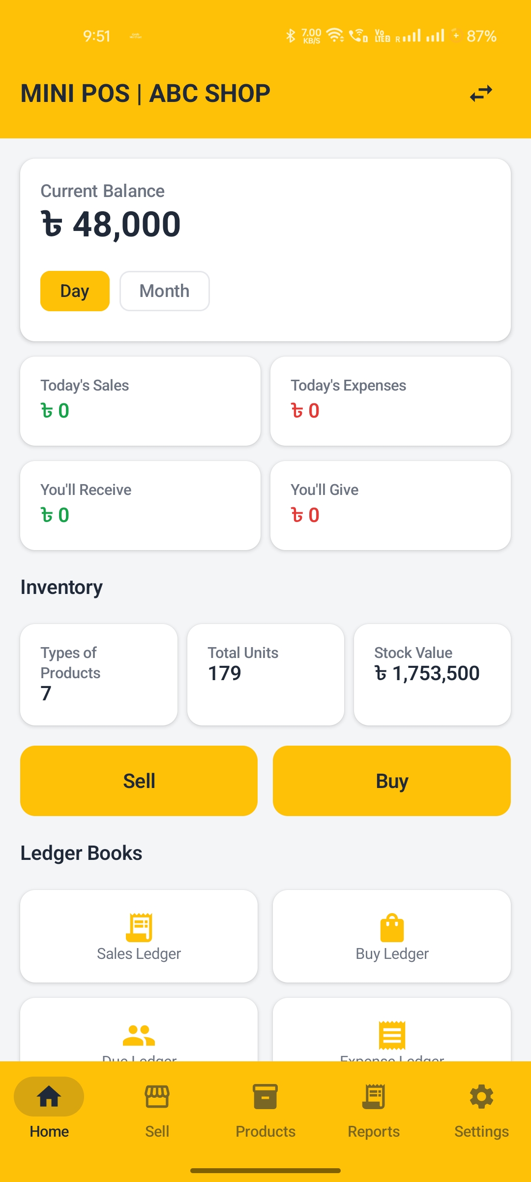 Mini POS offline billing app screenshot 1
